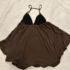 Free people Brown Spaghetti Strap Top